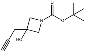 TERT-BUTYL 3-HYDROXY-3-(PROP-2-YN-1-YL)AZETIDINE-1-CARBOXYLATE Structure