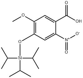 5-methoxy-2-nitro-4-[[tris(1-methylethyl)silyl]oxy]Benzoic acid Structure