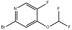 2-bromo-4-(difluoromethoxy)-5-fluoropyridine 구조식 이미지