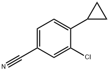 5-Cyano-2-cyclopropylchlorobenzene Structure