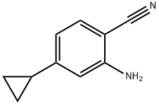 2-Amino-4-(cyclopropyl)benzonitrile Structure