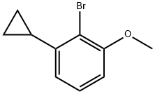 6-(Cyclopropyl)-2-(methoxy)bromobenzene Structure