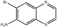 6-Quinoxalinamine, 7-bromo- Structure