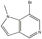 7-bromo-1-methyl-1H-pyrrolo[3,2-c]pyridine 구조식 이미지