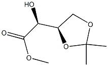 (R)-methyl 2-((S)-2,2-dimethyl-1,3-dioxolan-4-yl)-2-hydroxyacetate Structure