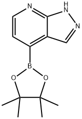 4-(tetramethyl-1,3,2-dioxaborolan-2-yl)-1H-pyrazolo[3,4-b]pyridine Structure