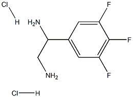 1-(3,4,5-trifluorophenyl)ethane-1,2-diamine dihydrochloride 구조식 이미지