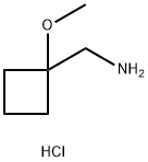 1-(1-methoxycyclobutyl)methanamine hydrochloride Structure