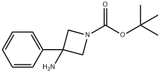tert-butyl 3-amino-3-phenylazetidine-1-carboxylate Structure