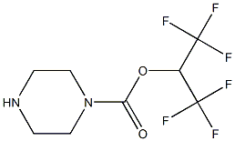 1,1,1,3,3,3-hexafluoropropan-2-yl piperazine-1-carboxylate Structure