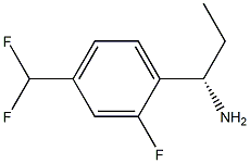 (1S)-1-[4-(DIFLUOROMETHYL)-2-FLUOROPHENYL]PROPYLAMINE Structure