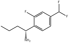 (1R)-1-[4-(DIFLUOROMETHYL)-2-FLUOROPHENYL]BUTYLAMINE Structure