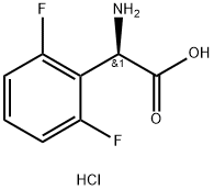 (2R)-2-AMINO-2-(2,6-DIFLUOROPHENYL)ACETIC ACID HYDROCHLORIDE Structure