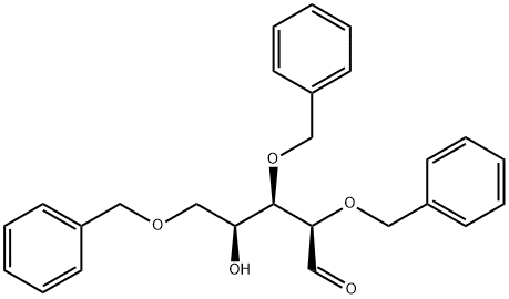L-Lyxose, 2,3,5-tris-O-(phenylmethyl)- Structure