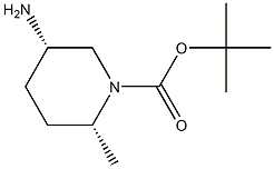 tert-butyl cis-5-amino-2-methylpiperidine-1-carboxylate Structure
