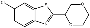 2-(1,4-dioxan-2-yl)-6-chlorobenzothiazole 구조식 이미지