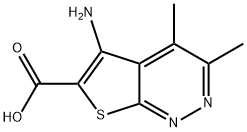 5-amino-3,4-dimethylthieno[2,3-c]pyridazine-6-carboxylic acid Structure