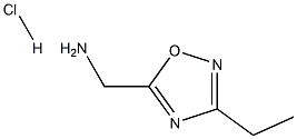 [(3-ethyl-1,2,4-oxadiazol-5-yl)methyl]amine hydrochloride 구조식 이미지