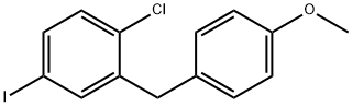 1-chloro-4-iodo-2-(4-methoxybenzyl)benzene Structure