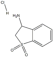 2,3-dihydro-benzo[b]thiophen-3-amine 1,1-dioxide hydrochloride Structure