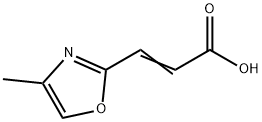 2-Propenoic acid, 3-(4-methyl-2-oxazolyl)- Structure