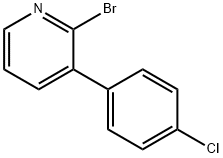 2-BROMO-3-(4-CHLOROPHENYL)PYRIDINE 구조식 이미지