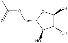 5-O-Acetyl-a-L-arabinofuranose 구조식 이미지