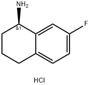 (1R)-7-FLUORO-1,2,3,4-TETRAHYDRONAPHTHALEN-1-AMINE HYDROCHLORIDE 구조식 이미지