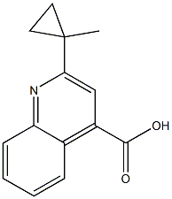 2-(1-Methylcyclopropyl)quinoline-4-carboxylic acid Structure