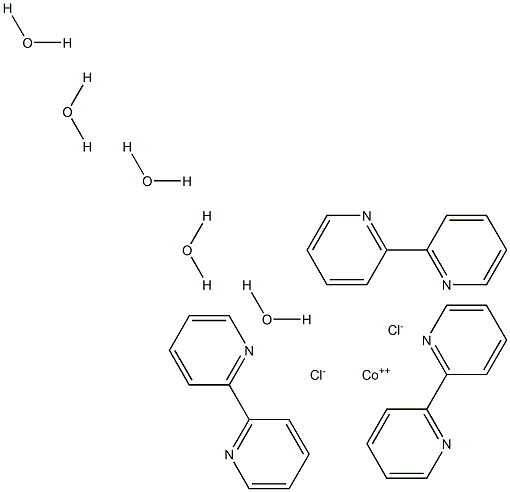 tris(2,2'-bipyridine)cobalt(II) dichloride pentahydrate Structure