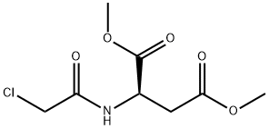 D-Aspartic acid, N-(2-chloroacetyl)-, 1,4-dimethyl ester 구조식 이미지