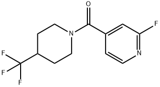 (2-fluoropyridin-4-yl)(4-(trifluoromethyl)piperidin-1-yl)methanone Structure