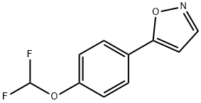 5-[4-(difluoromethoxy)phenyl]-1,2-oxazole Structure