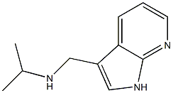 (propan-2-yl)({1H-pyrrolo[2,3-b]pyridin-3-ylmethyl})amine Structure