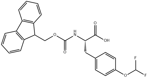 3-[4-(difluoromethoxy)phenyl]-2-({[(9H-fluoren-9-yl)methoxy]carbonyl}amino)propanoic acid Structure