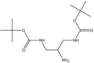 tert-butyl N-(2-amino-3-{[(tert-butoxy)carbonyl]amino}propyl)carbamate Structure