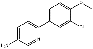 6-(3-Chloro-4-methoxyphenyl)pyridin-3-amine 구조식 이미지