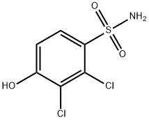 2,3-dichloro-4-hydroxybenzene-1-sulfonamide Structure