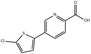 5-(5-chlorothiophen-2-yl)pyridine-2-carboxylic acid 구조식 이미지