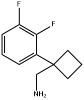 1-(2,3-Difluorophenyl)cyclobutanemethanamine Structure