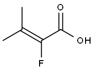 2-fluoro-3-methylbut-2-enoic acid Structure