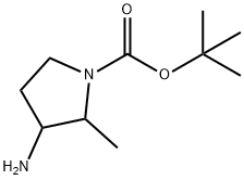 tert-butyl 3-amino-2-methylpyrrolidine-1-carboxylate Structure