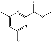 methyl 4-bromo-6-methylpyrimidine-2-carboxylate 구조식 이미지