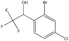 1-(2-bromo-4-chlorophenyl)-2,2,2-trifluoroethan-1-ol 구조식 이미지