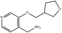 [3-(oxolan-3-ylmethoxy)pyridin-4-yl]methanamine 구조식 이미지