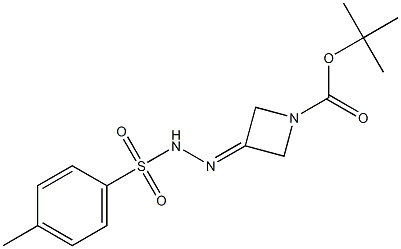 tert-butyl 3-(2-tosylhydrazono)azetidine-1-carboxylate Structure