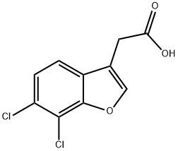 2-(6,7-dichlorobenzofuran-3-yl)acetic acid Structure