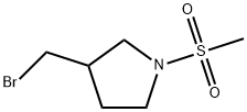 3-(bromomethyl)-1-methanesulfonylpyrrolidine Structure