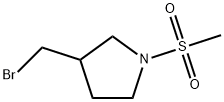 3-(bromomethyl)-1-methanesulfonylpyrrolidine 구조식 이미지