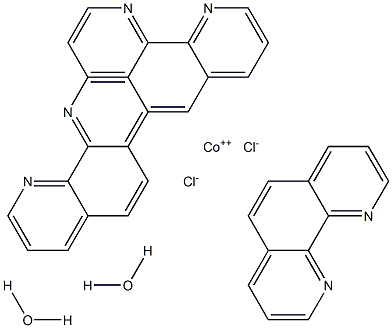 tris(1,10-phenanthroline)cobalt(II) dichloride dihydrate Structure